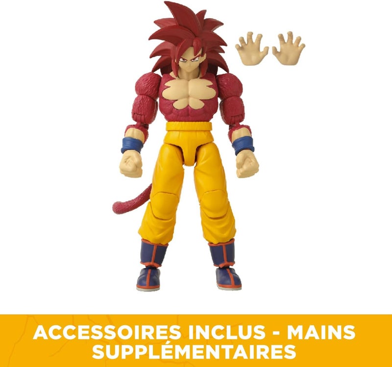 Ban Dai Bandai - Dragon Ball Stars Daima Series - Super saiyan 4 - Goku Daima Version, 17cm Action Figure, Highly Details Articulated Figurine, Collectible, 4 Years+ - Image 3